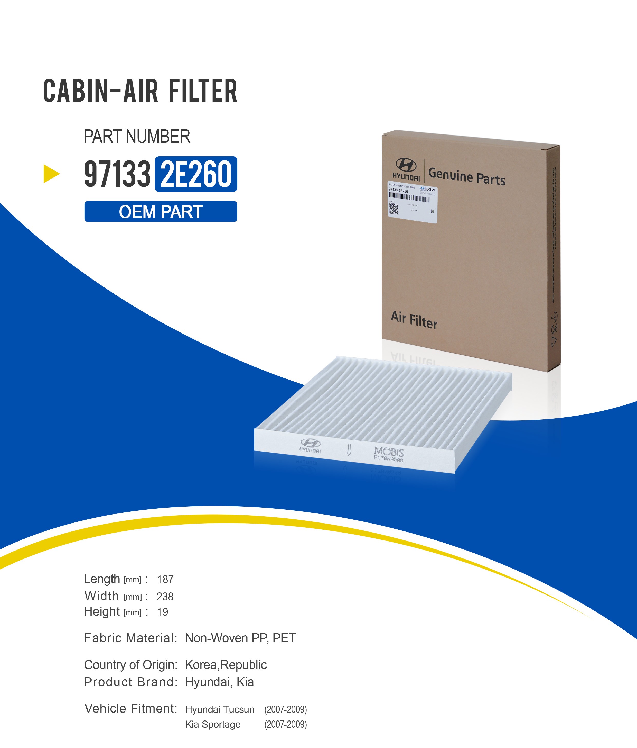 فیلتر کابین 97133-2E260 — تصویر 4